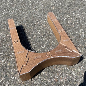 U Shaped Table Leg Router Templates | SaltyDuck Woodworking